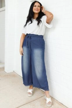 Light And Free Pants, Dark Denim -VogueBabe Store LightAndFreePants DarkDenim 7