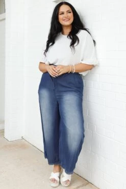 Light And Free Pants, Dark Denim -VogueBabe Store LightAndFreePants DarkDenim 8