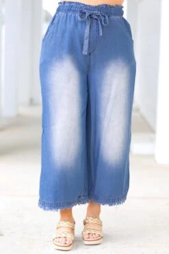 Light And Free Pants, Medium Denim -VogueBabe Store LightAndFreePants MediumDenim 15