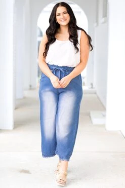 Light And Free Pants, Medium Denim -VogueBabe Store LightAndFreePants MediumDenim 18