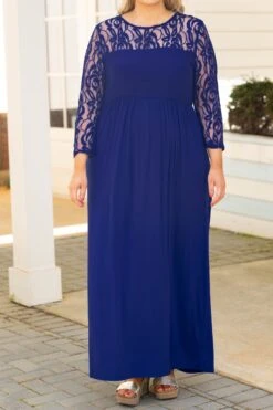 Looking Elegant Maxi Dress, Royal -VogueBabe Store LookingElegantMaxiDress Royal 6