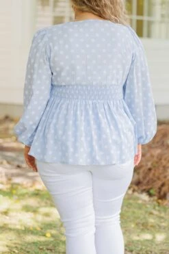 Love Is Everywhere I Go Top, Light Blue -VogueBabe Store LoveIsEverywhereIGoTop LightBlue 1