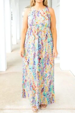 Love On The Weekend Maxi Dress, Mint -VogueBabe Store LoveOnTheWeekendMaxiDress Mint 2