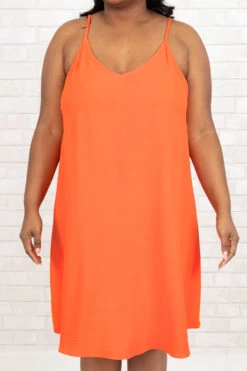 Market Memories Dress, Coral -VogueBabe Store MarketMemoriesDress Coral 0129