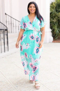 Meet Me In The Garden Dress, Mint