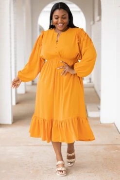 Memorize Today Dress, Yellow -VogueBabe Store MemorizeTodayDress Yellow 5