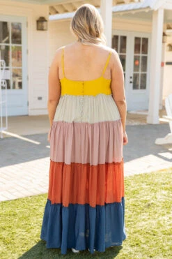 Met You In The Summer Dress, Navy Multi -VogueBabe Store MetYouInTheSummerDress NavyMulti