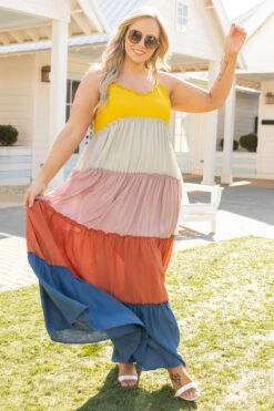 Met You In The Summer Dress, Navy Multi