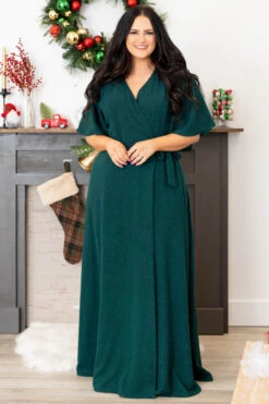 Never Too Late Maxi Dress, Hunter Green