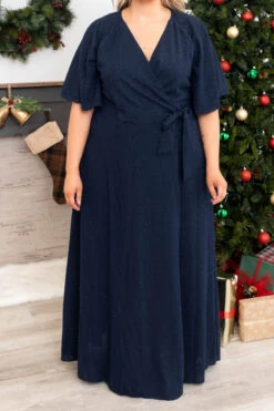 Never Too Late Maxi Dress, Navy -VogueBabe Store NeverTooLateMaxiDress Navy 9652