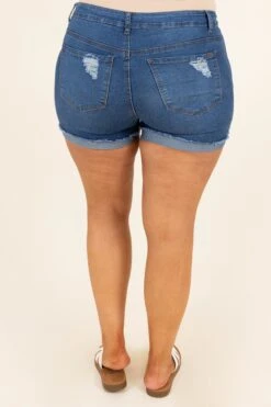 Never Will Shorts, Dark Blue -VogueBabe Store NeverWillShorts DarkBlue 9951