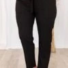Nice For Once Pants, Black -VogueBabe Store NiceForOncePants Black