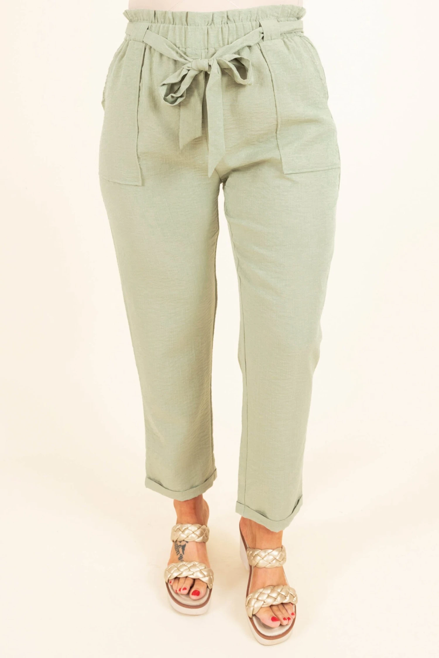 Nice For Once Pants, Sage 3 Nice For Once Pants, Sage