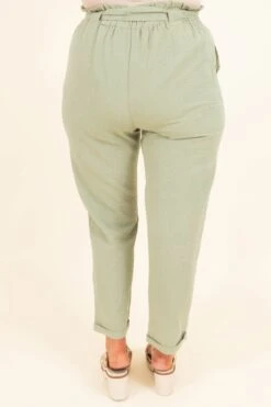 Nice For Once Pants, Sage 13 Nice For Once Pants, Sage -VogueBabe Store NiceForOncePants Sage 9877