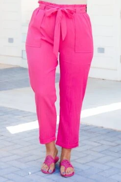 Nice For Once Pants, Fuchsia -VogueBabe Store NiceForOnePants Fuchsia 7 4b58c485 445d 43ee 9af5 373e9cac8d3b