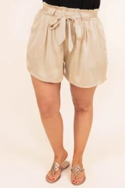 Not So Basic Shorts, Natural -VogueBabe Store NotSoBasicShorts Natural 9148