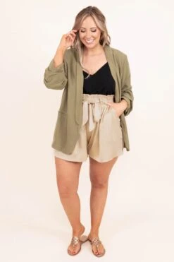 Not So Basic Shorts, Natural -VogueBabe Store NotSoBasicShorts Natural 9151