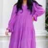 Not Too Much Dress, Purple -VogueBabe Store NotTooMuchDress Purple 3