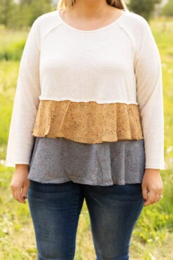 On The Right Side Top, Natural -VogueBabe Store OnTheRightSideTop Natural 602