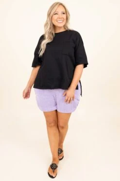 Riding Solo Shorts, Lavender -VogueBabe Store OrdinaryFunTop Black 8739 a051e0ba 040c 4974 86ec cf44e30b84e3