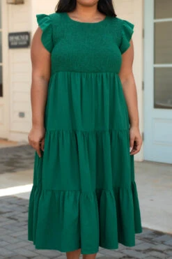 Our Sweet Memories Dress, Forest Green -VogueBabe Store OurSweetMemoriesDress ForestGreen 2
