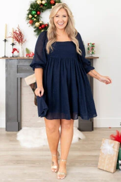 Party And Play Dress, Navy -VogueBabe Store PartyAndPlayDress Navy 1106