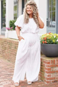 Passing The Street Pants, White -VogueBabe Store PassingTheStreetPants White 3 2