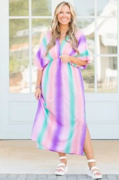 Pastel Sherbert Coverup Dress, Multi -VogueBabe Store PastelSherbetCoverupDress Multi 5