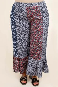 Poppy Strolls Pants, Navy Mix -VogueBabe Store PoppyStrollsPants NavyMix 4