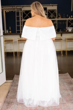 Posh Outlook Maxi Dress, White -VogueBabe Store PoshOutlookMaxiDress White 1766