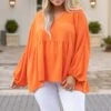Queen For A Day Top, Orange