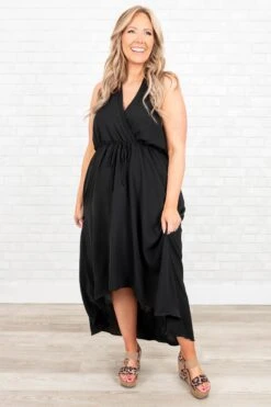 Queen Rising Dress, Black