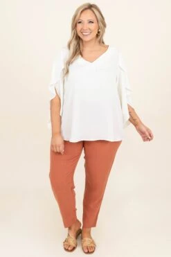 Ready To Go Pants, Clay -VogueBabe Store ReadyToGoPants Clay 7973