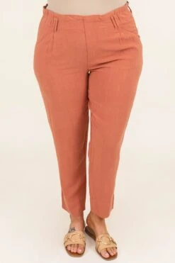 Ready To Go Pants, Clay -VogueBabe Store ReadyToGoPants Clay 7977