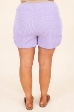 Riding Solo Shorts, Lavender -VogueBabe Store RidingSoloShorts Lavender 9442