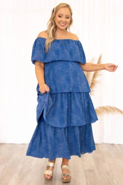 Roll The Path Dress, Royal Blue 10 Roll The Path Dress, Royal Blue -VogueBabe Store RollThePathDress RoyalBlue 8589