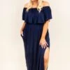 By The Boardwalk Maxi Dress, Navy -VogueBabe Store SOL 6299