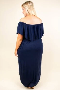 By The Boardwalk Maxi Dress, Navy -VogueBabe Store SOL 6301