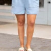 See Me Strolling Shorts, Sky Blue -VogueBabe Store SeeMeStrollingShorts SkyBlue 3