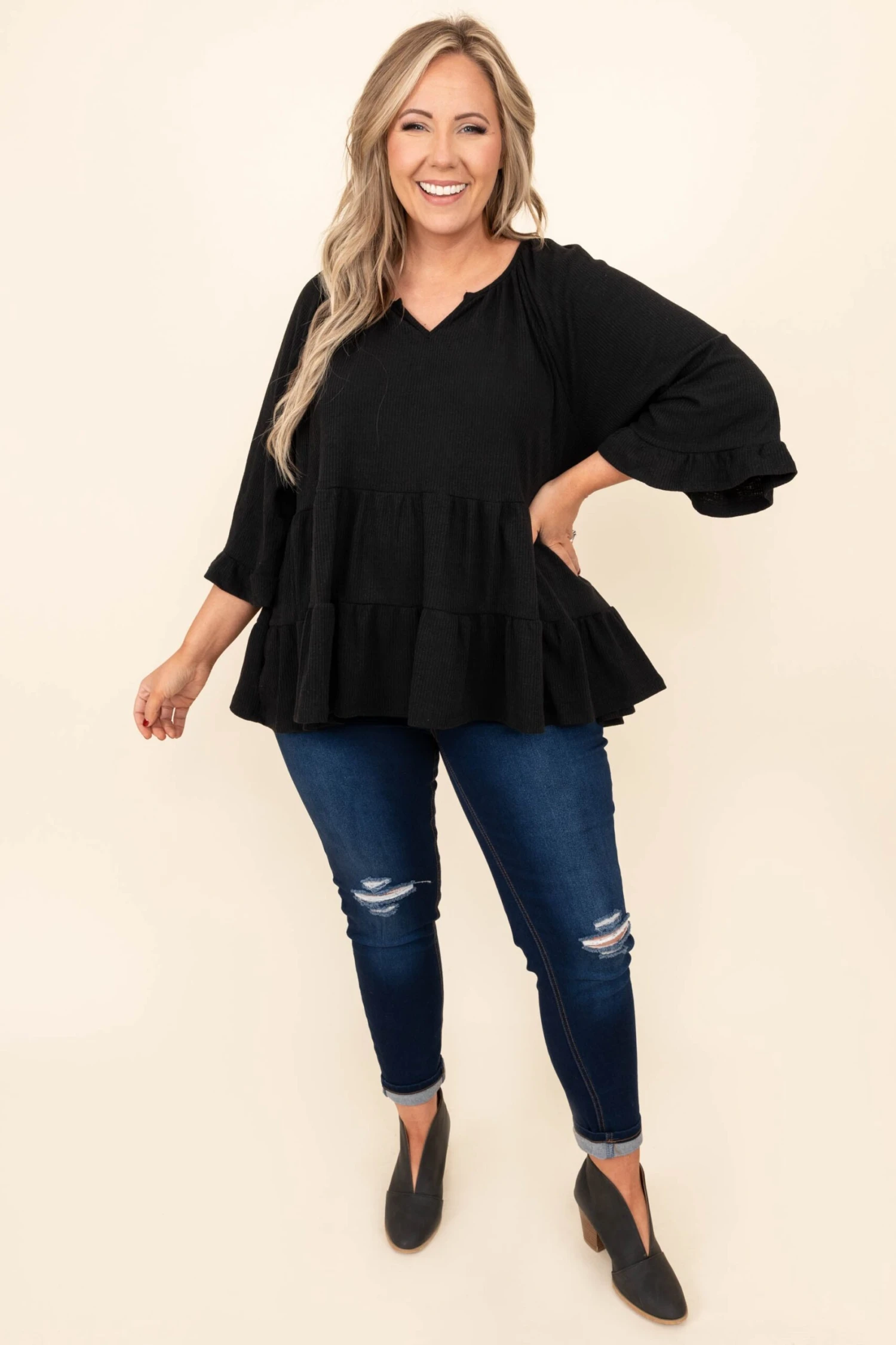 See You Tonight Top, Black 4 See You Tonight Top, Black - Image 2