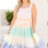 Sherbert Dreams Dress, Pastel Combo