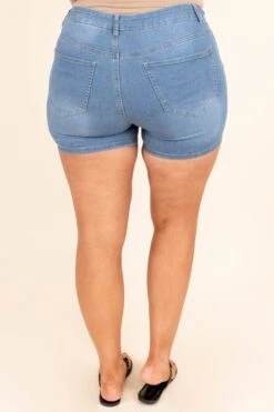 Showing Off Shorts, Denim -VogueBabe Store ShowingOffShorts Denim 9768