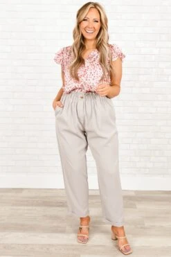 Single Step Pants, Gray -VogueBabe Store SingleStepPants Gray 6