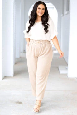 Single Step Pants, Taupe -VogueBabe Store SingleStepPants Taupe 16