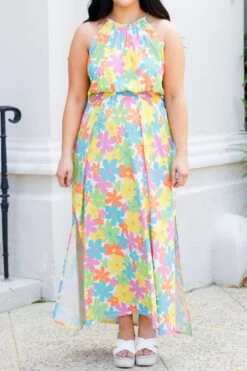 Sky Is Falling Maxi Dress, Off White Multi -VogueBabe Store SkyIsFallingMaxiDress OffWhiteMulti 3