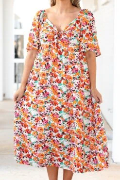Someday We Will Know Dress, Orange -VogueBabe Store SomedayWeWillKnowDress Orange 2293