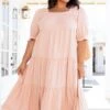 Spring Horizon Dress, Blush -VogueBabe Store SpringHorizonDress Blush 0200