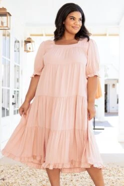 Spring Horizon Dress, Blush