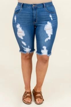 Summer Adventures Shorts, Medium Wash -VogueBabe Store SummerAdventuresShorts MediumWash 2