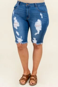 Summer Adventures Shorts, Medium Wash